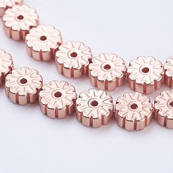 Electroplate non magnetici ematite sintetico fili di perline&nbsp;G-J383-6x2mm-B01-F