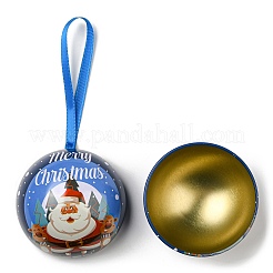 Cajas de recuerdos de almacenamiento de dulces con bolas redondas de hojalata&nbsp;CON-Q041-01H