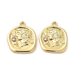 Подвески из сплава со стразами&nbsp;FIND-G044-16LG