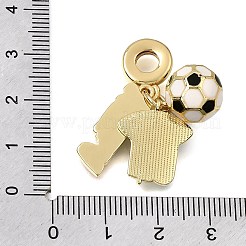 Colgantes europeos de latón y esmalte con temática futbolística&nbsp;KK-CBA8E93-01D