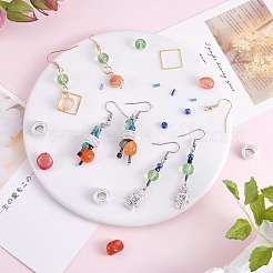 Kit de fabricación de aretes colgantes de piedras preciosas de diy&nbsp;DIY-SZ0009-75