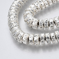 Гальванические бусины из натуральной лавы&nbsp;G-T114-67S