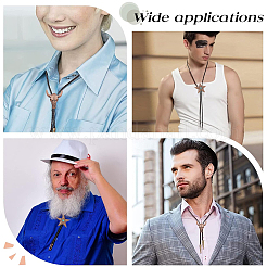 2 шт. 2 стиля регулируемый винтажный галстук-боло из искусственной кожи&nbsp;NJEW-GF0001-13R