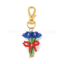 Bouquet di perline di vetro fatte a mano e pendenti in acrilico&nbsp;HJEW-MZ00269-02