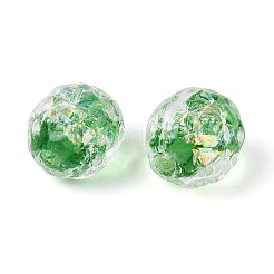 Perles à la main en verre de feuille brins&nbsp;FOIL-N033-03B