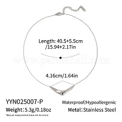 Минималистичные ожерелья с V-образной подвеской из нержавеющей стали 304&nbsp;AK1762-2