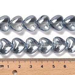 Стеклянные бусины с гальваническим покрытием &nbsp;EGLA-B008-01A-PL01