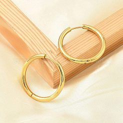 Серьги-кольца Huggie Hoop из нержавеющей стали 304 с вакуумным покрытием PVD для женщин&nbsp;EJEW-F280-07H-G