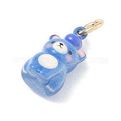 Pendentifs d'émail en laiton &nbsp;KK-CBAE20A-01F-G
