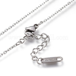 Colliers avec pendentif en forme de clé en forme de cœur en acier inoxydable 304&nbsp;NJEW-I240-16