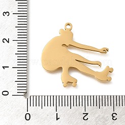 Pendentifs en acier inoxydable 304&nbsp;STAS-R131-11G-02
