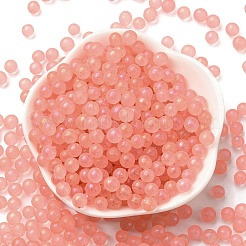 Светящиеся в темноте прозрачные стеклянные круглые бусины&nbsp;GLAA-F124-B04