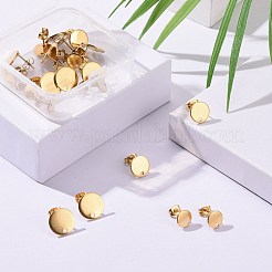 24 pieza de 3 tamaños de pendientes de acero inoxidable 304 con revestimiento al vacío de PVD&nbsp;STAS-ZZ0001-06G