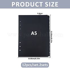 Feuilles intercalaires en plastique pour cahier&nbsp;OFST-WH0002-54A