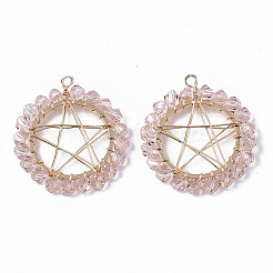 Стеклянные подвески&nbsp;KK-S354-004A-NF