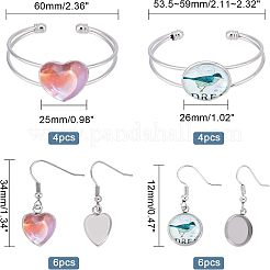 Kit fai da te per realizzare braccialetti e orecchini a forma di cuore&nbsp;FIND-FH0003-47