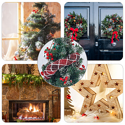 Полиэстеровая декоративная сетчатая лента для елок&nbsp;SIL-WH20025-050C