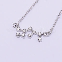 Кулоны из сплава со стразами&nbsp;NJEW-WH0007-02K