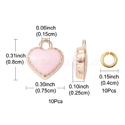 Сердце сплав очаровывает эмаль&nbsp;ENAM-YW0002-85C