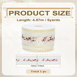 Bordure en dentelle de polyester de 4.57 m&nbsp;OCOR-LP0004-68A