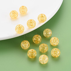 Perles en acrylique transparentes craquelées&nbsp;LS-MACR-S373-66A-N13