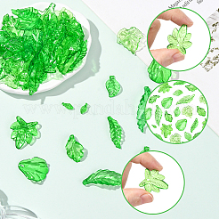 320шт 8 стиля прозрачные акриловые подвески&nbsp;OACR-SC0002-47