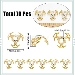 70 шт. колпачки для полых акриловых бусин&nbsp;DIY-SC0025-77B