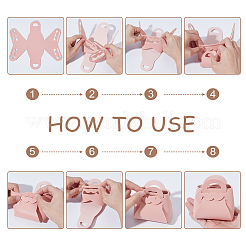 12 шт. складная полая сумка в форме сердца из искусственной кожи подарочные коробки для конфет для рождественской вечеринки свадебных сувениров&nbsp;ABAG-AR0001-10