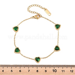 304 Edelstahl-Strass-Gliederarmbänder&nbsp;BJEW-B171-11G-02