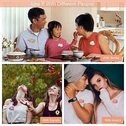 6шт 6 стильные эмалевые булавки в виде цветка&nbsp;JEWB-SZ0001-61