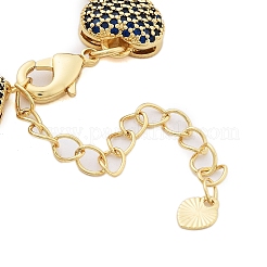 Bracelets en laiton plaqué en rack pour femmes&nbsp;BJEW-B109-01G-01