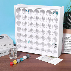 Деревянные подставки для хранения бутылок с пигментом&nbsp;ODIS-WH0043-120