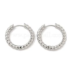 Латунные серьги обруча&nbsp;EJEW-D320-22P