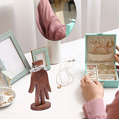 2 шт. настольный органайзер для колец из дерева в форме руки&nbsp;ODIS-CA0001-33B