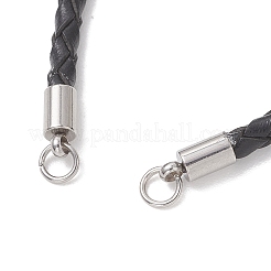 Изготовление плетеных кожаных браслетов диаметром 3 мм&nbsp;AJEW-JB01541