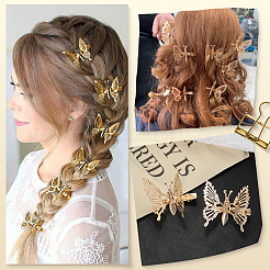 12 шт. заколки для волос из сплава кожи аллигатора для женщин&nbsp;OHAR-SP0001-06G