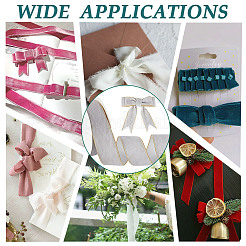 Односторонняя бархатная лента длиной 9 м с золотым краем.&nbsp;OCOR-WH0092-09A