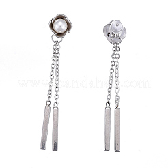 Orecchini a nappa con catena in acciaio inossidabile 304&nbsp;EJEW-I248-39