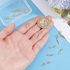 12pcs 2 styles pendentifs en laiton micro pavé de zircone cubique&nbsp;KK-BBC0028-10