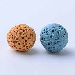 Невощеные бусины из натуральной лавы&nbsp;X-G-F325-16mm-M