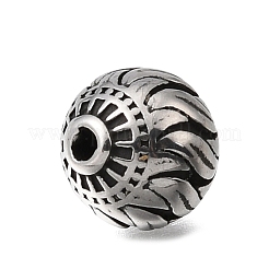 Cuentas grabadas de acero inoxidable 304&nbsp;STAS-H263-17AS-03