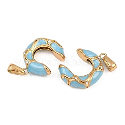 Подвески из нержавеющей стали 304 со стразами&nbsp;STAS-P438-01G-01