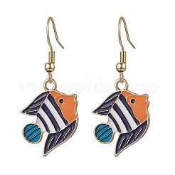 8 пара сережек-подвесок из нержавеющей стали 304 с тематикой океана&nbsp;EJEW-JE06390