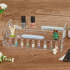 3-ярусный прозрачный акриловый органайзер для лака для ногтей&nbsp;ODIS-WH0061-18A-1