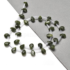 Натуральные китайские бусины из южного нефрита&nbsp;G-Q167-A21-02