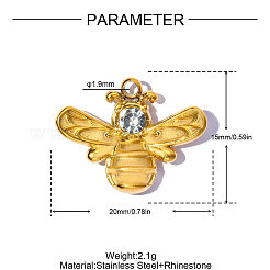 Anhänger aus Edelstahl 304&nbsp;STAS-OY017-09G