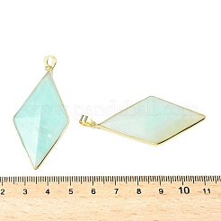 Натуральный цветок амазонит ограненные большие подвески&nbsp;G-L623-04G-01
