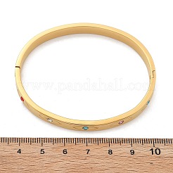 Браслеты из нержавеющей стали eye 304 со стразами для женщин&nbsp;BJEW-Z092-09G