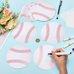30 tarjeta de béisbol de papel para decoraciones de fiestas.&nbsp;AJEW-CP0010-48