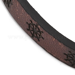 4 stücke 4 arten pu imitation leder geflochtene armbänder sets&nbsp;BJEW-P335-01B